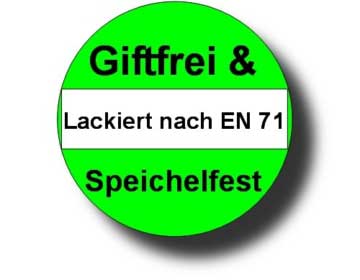 Laufgitter weiß 75x100 Buche Logo Giftfrei und Speichelfest